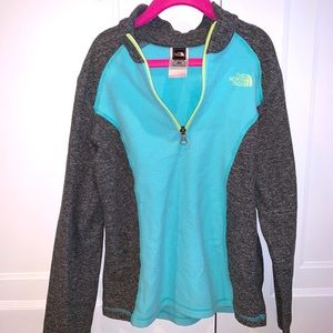 ❄️north face quarter zip girls 10/12